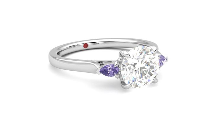 Taylor & Hart Faith Round Engagement Ring 360 degree image 5