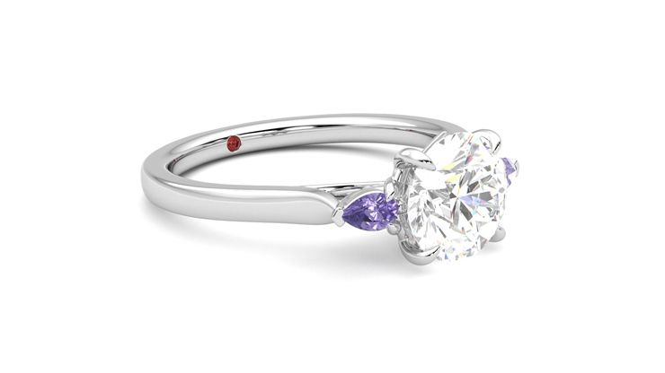 Taylor & Hart Faith Round Engagement Ring 360 degree image 6