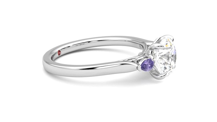 Taylor & Hart Faith Round Engagement Ring 360 degree image 8