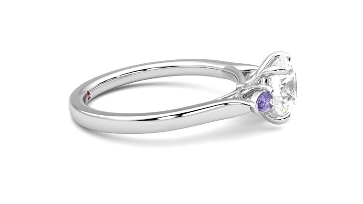 Taylor & Hart Faith Round Engagement Ring 360 degree image 9
