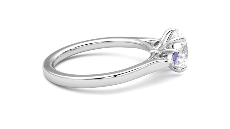 Taylor & Hart Faith Round Engagement Ring 360 degree image 10