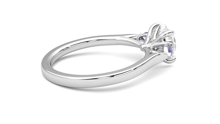 Taylor & Hart Faith Round Engagement Ring 360 degree image 11