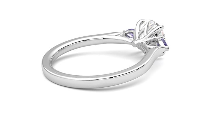 Taylor & Hart Faith Round Engagement Ring 360 degree image 12
