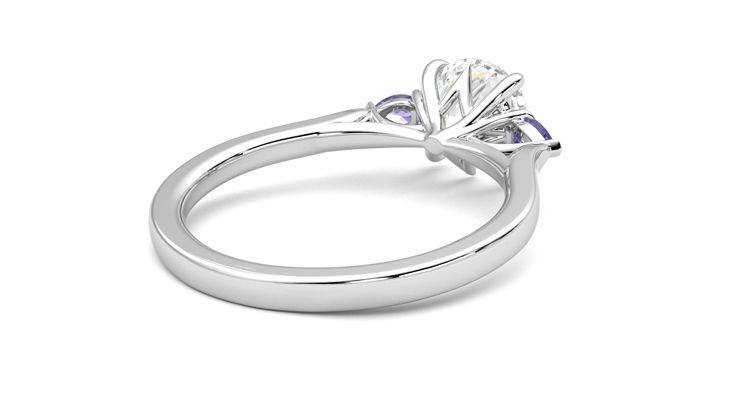 Taylor & Hart Faith Round Engagement Ring 360 degree image 13