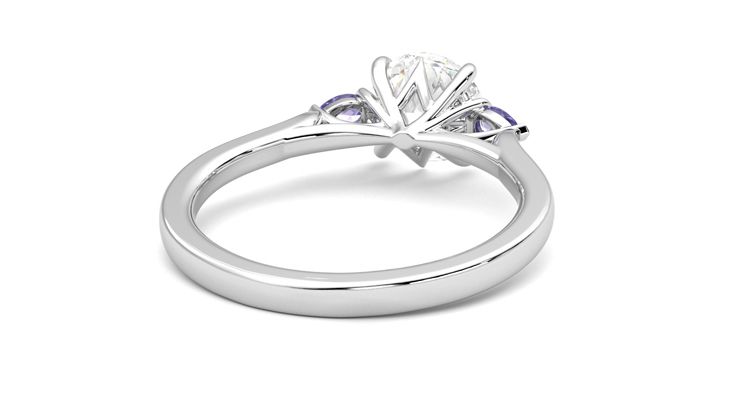 Taylor & Hart Faith Round Engagement Ring 360 degree image 14