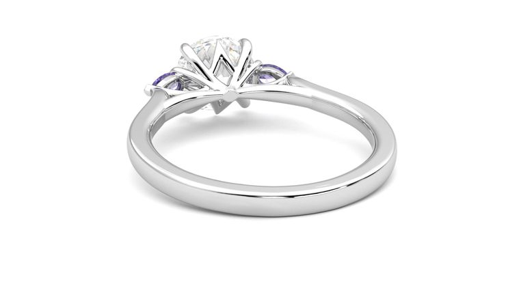 Taylor & Hart Faith Round Engagement Ring 360 degree image 16