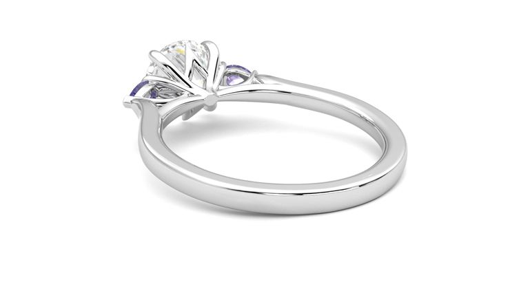 Taylor & Hart Faith Round Engagement Ring 360 degree image 17