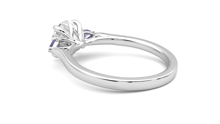 Taylor & Hart Faith Round Engagement Ring 360 degree image 18