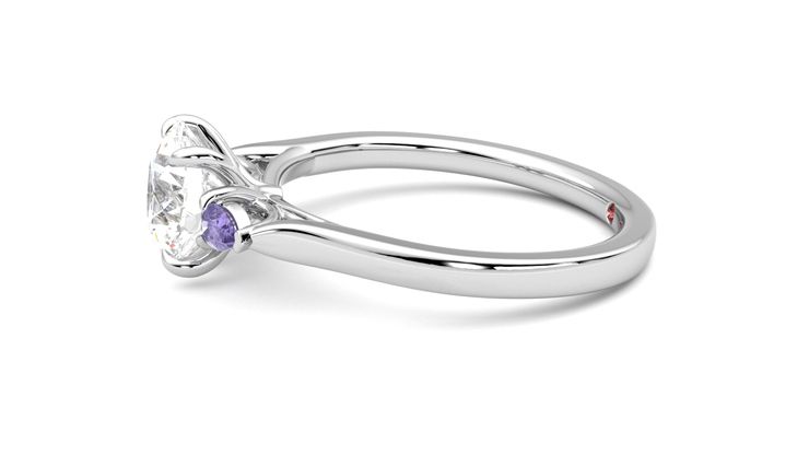 Taylor & Hart Faith Round Engagement Ring 360 degree image 21
