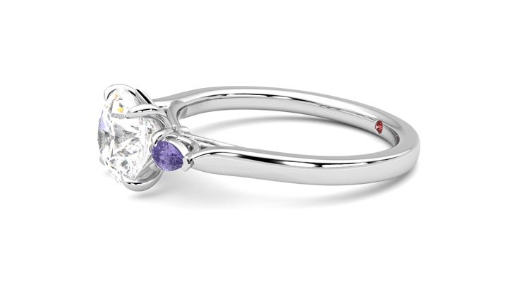 Taylor & Hart Faith Round Engagement Ring 360 degree image 22