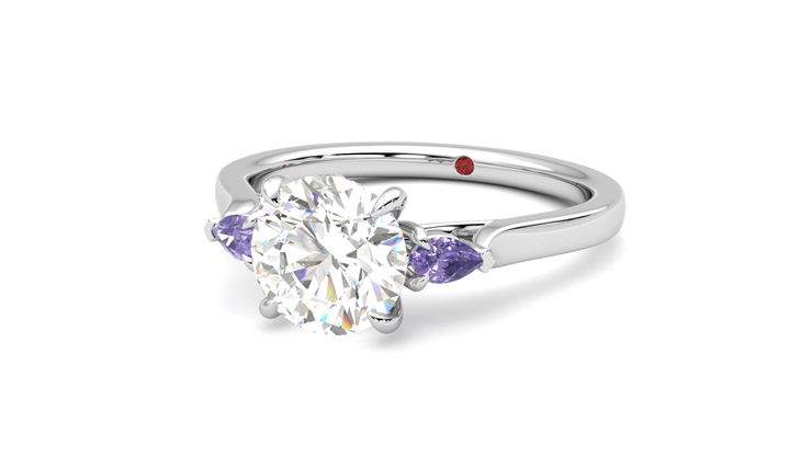 Taylor & Hart Faith Round Engagement Ring 360 degree image 26