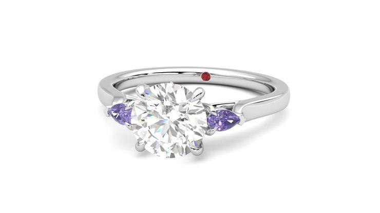 Taylor & Hart Faith Round Engagement Ring 360 degree image 27