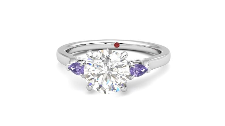 Taylor & Hart Faith Round Engagement Ring 360 degree image 28