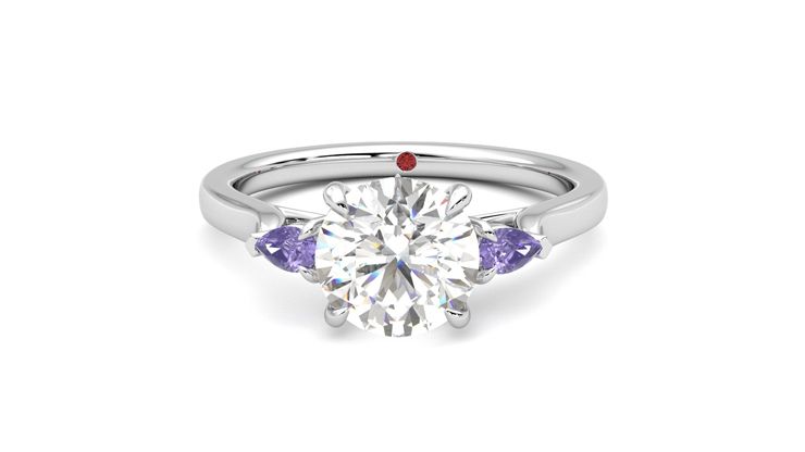Taylor & Hart Faith Round Engagement Ring 360 degree image 29