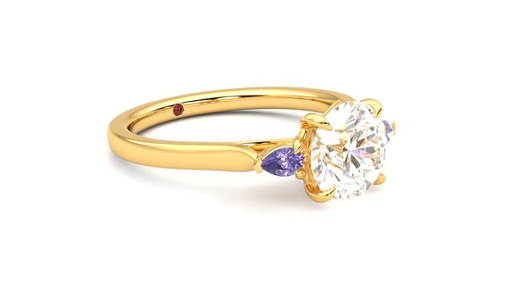 Taylor & Hart Faith Round Engagement Ring 360 degree image 6