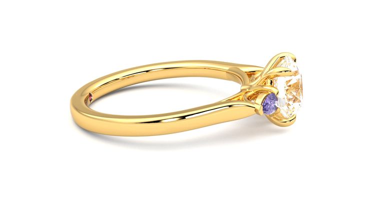 Taylor & Hart Faith Round Engagement Ring 360 degree image 9