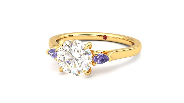 Taylor & Hart Faith Round Engagement Ring 360 degree image 26