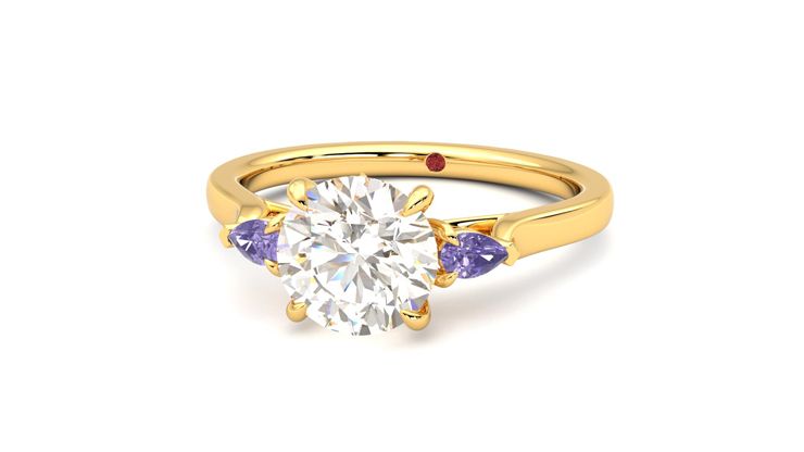 Taylor & Hart Faith Round Engagement Ring 360 degree image 27