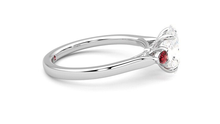 Taylor & Hart Faith Oval Engagement Ring 360 degree image 9