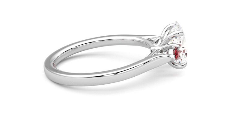 Taylor & Hart Faith Oval Engagement Ring 360 degree image 10