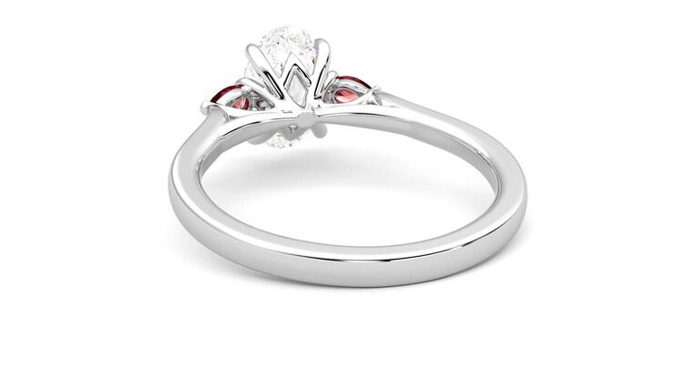 Taylor & Hart Faith Oval Engagement Ring 360 degree image 16