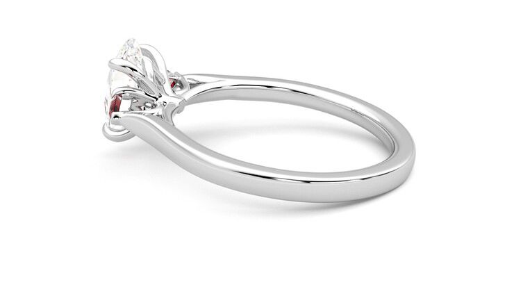 Taylor & Hart Faith Oval Engagement Ring 360 degree image 19