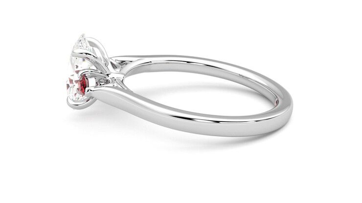 Taylor & Hart Faith Oval Engagement Ring 360 degree image 20