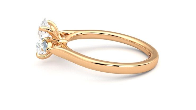 Taylor & Hart Faith Oval Engagement Ring 360 degree image 20