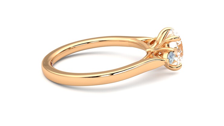 Taylor & Hart Faith Round Engagement Ring 360 degree image 10