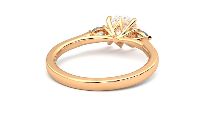 Taylor & Hart Faith Round Engagement Ring 360 degree image 14