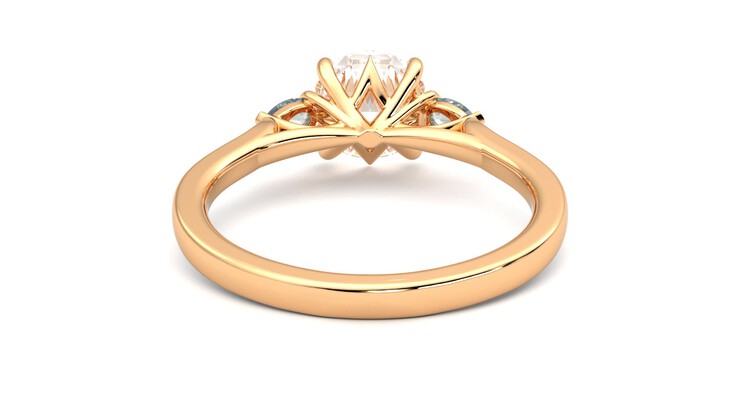 Taylor & Hart Faith Round Engagement Ring 360 degree image 15
