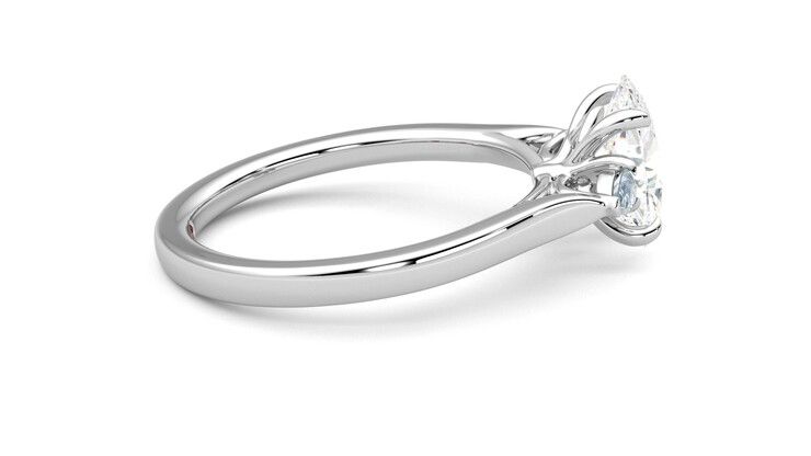 Taylor & Hart Faith Oval Engagement Ring 360 degree image 10