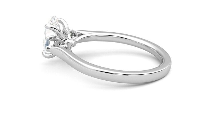 Taylor & Hart Faith Oval Engagement Ring 360 degree image 19