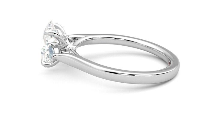 Taylor & Hart Faith Oval Engagement Ring 360 degree image 20