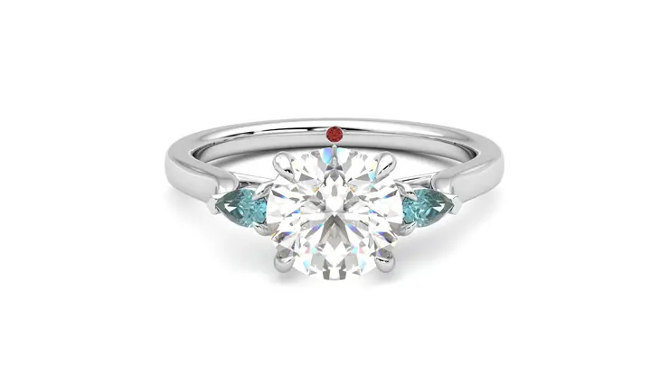 Taylor & Hart Faith Round Engagement Ring 360 detail 01