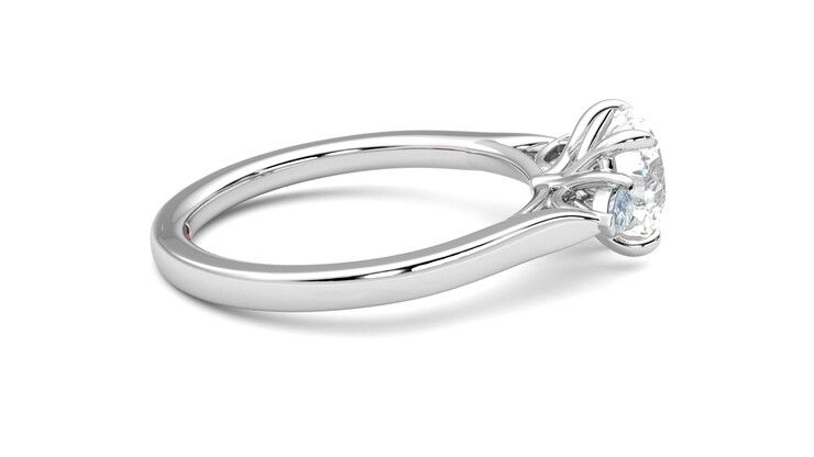 Taylor & Hart Faith Round Engagement Ring 360 degree image 10