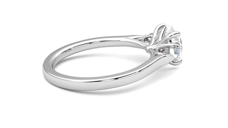 Taylor & Hart Faith Round Engagement Ring 360 degree image 11