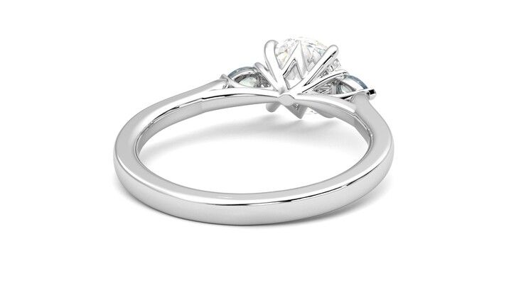 Taylor & Hart Faith Round Engagement Ring 360 degree image 14