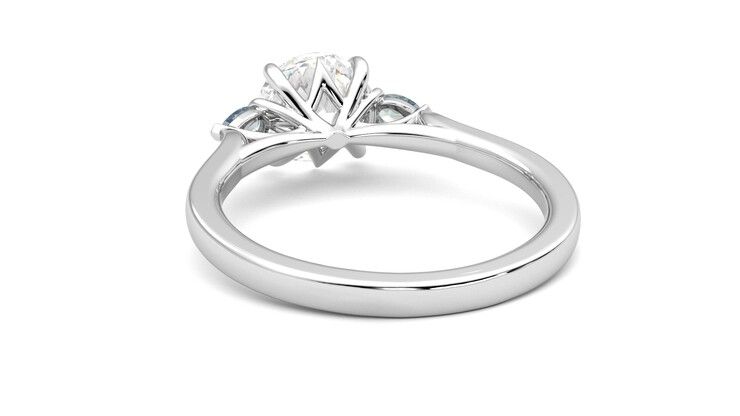 Taylor & Hart Faith Round Engagement Ring 360 degree image 16