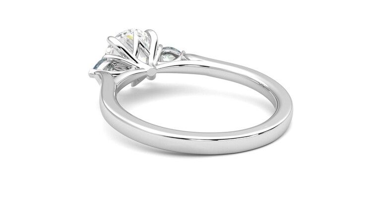 Taylor & Hart Faith Round Engagement Ring 360 degree image 17