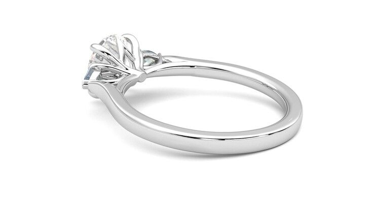 Taylor & Hart Faith Round Engagement Ring 360 degree image 18