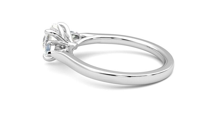 Taylor & Hart Faith Round Engagement Ring 360 degree image 19