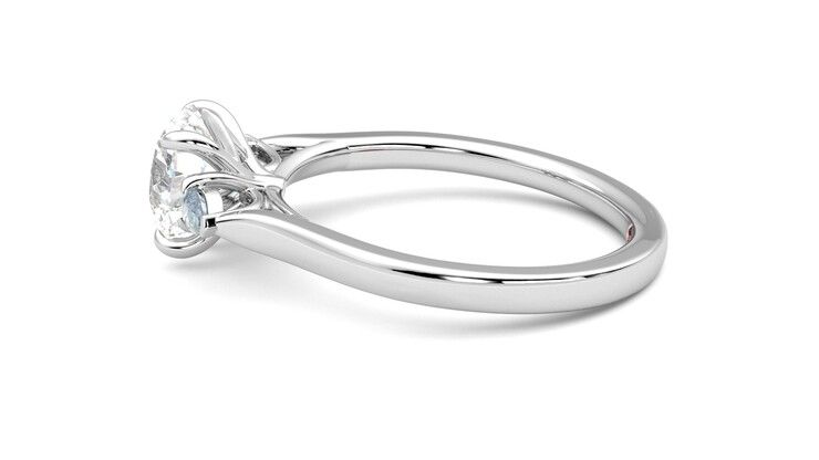 Taylor & Hart Faith Round Engagement Ring 360 degree image 20