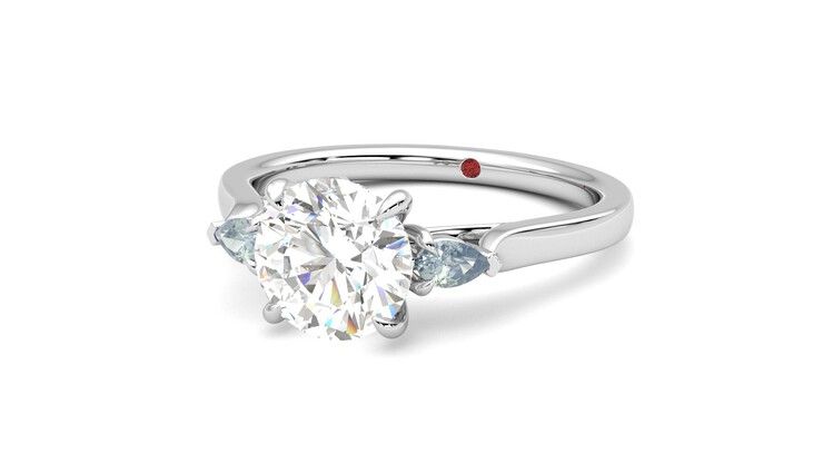 Taylor & Hart Faith Round Engagement Ring 360 degree image 26