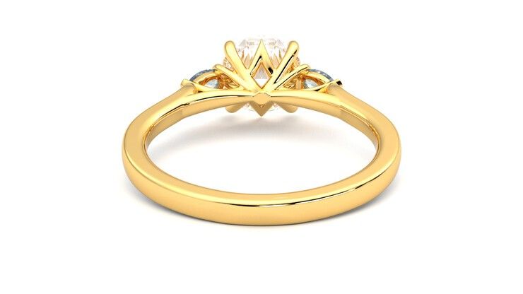 Taylor & Hart Faith Round Engagement Ring 360 degree image 15