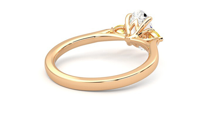 Taylor & Hart Faith Oval Engagement Ring 360 degree image 13