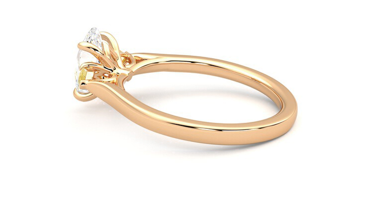 Taylor & Hart Faith Oval Engagement Ring 360 degree image 19