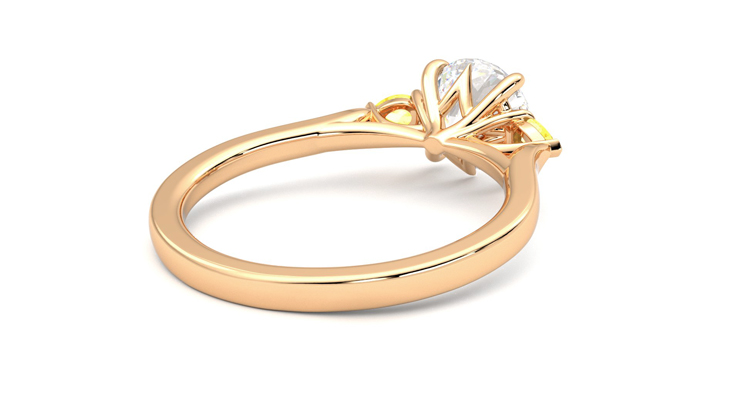 Taylor & Hart Faith Round Engagement Ring 360 degree image 13