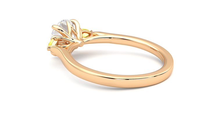Taylor & Hart Faith Round Engagement Ring 360 degree image 18