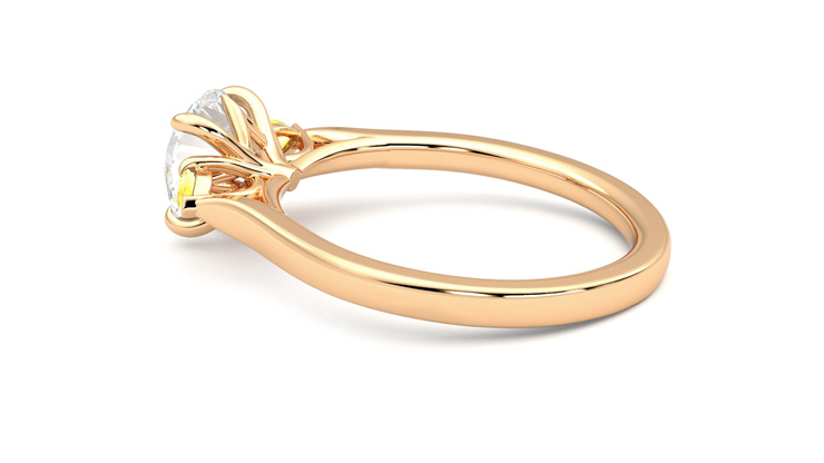 Taylor & Hart Faith Round Engagement Ring 360 degree image 19